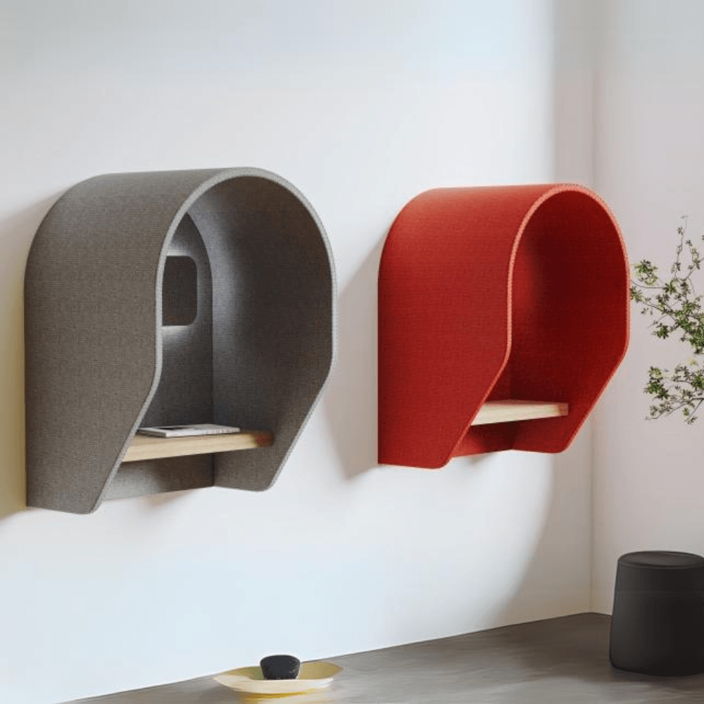 Roma-A Modern Office Wall Mounted Fabric Acoustic Private Phone Booth ...