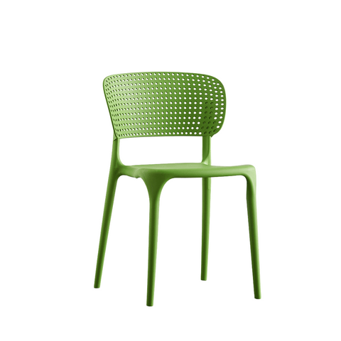 Rose Hollow Backrest Stackable Plastic Chair