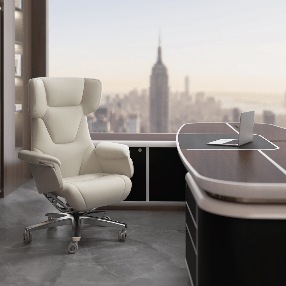 Rowen Premium Genuine Leather Presidential Executive Chair