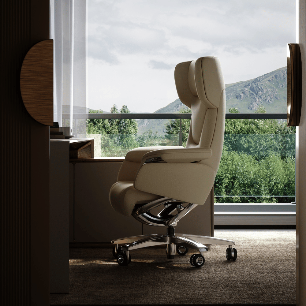 Rowen Premium Genuine Leather Presidential Executive Chair