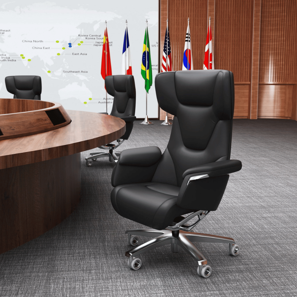 Rowen Premium Genuine Leather Presidential Executive Chair