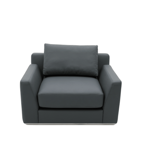 Royal Single Seater Modern Leather Office Commercial Lounge Sofa