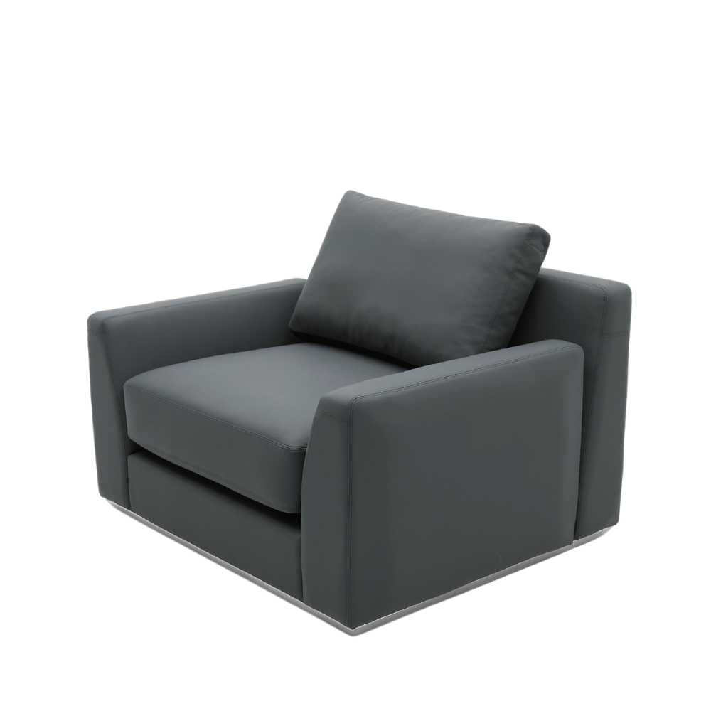 Royal Single Seater Modern Leather Office Commercial Lounge Sofa 