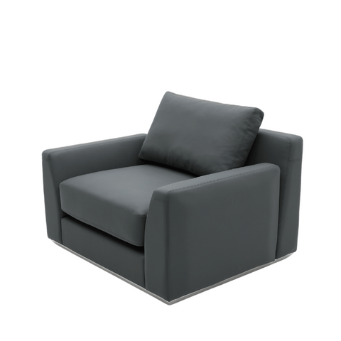 Royal Single Seater Modern Leather Office Commercial Lounge Sofa