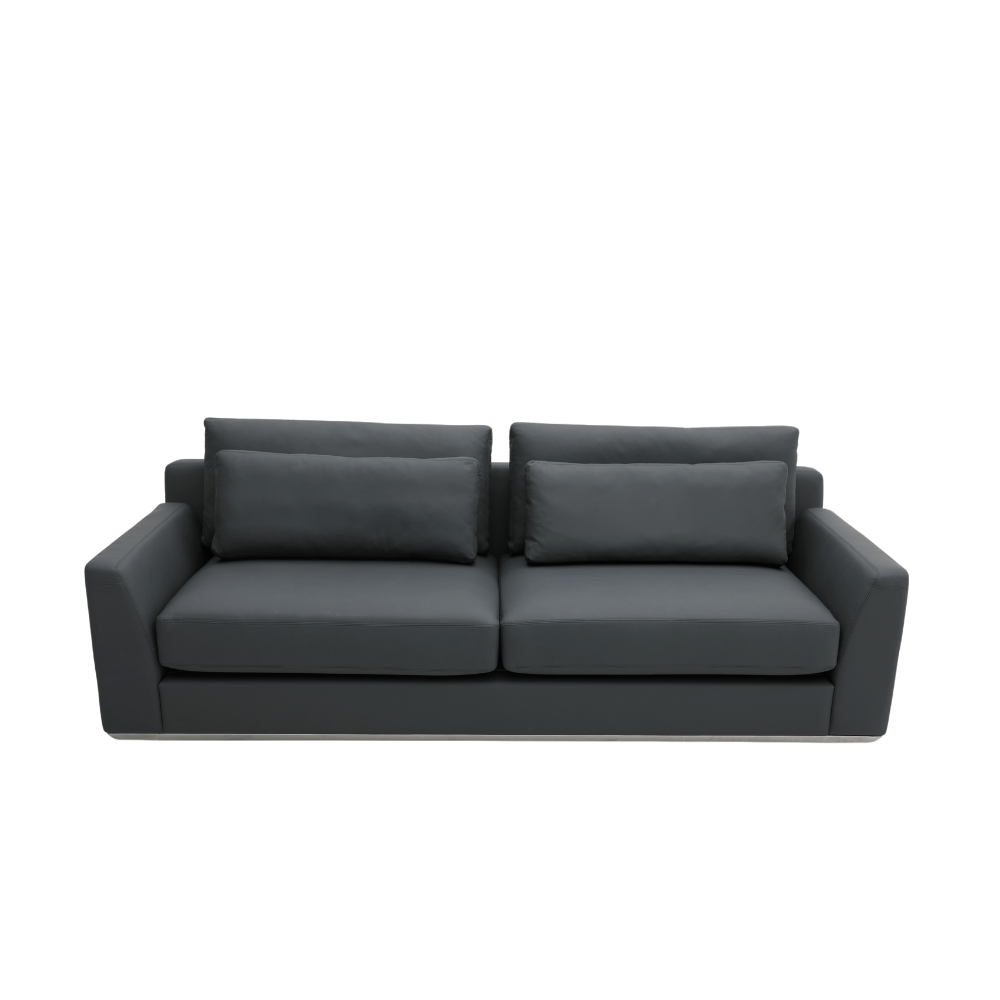 Royal Three Seater Modern Leather Office Commercial Lounge Sofa