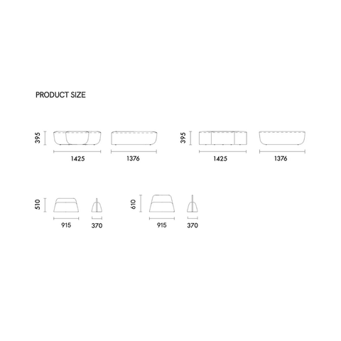 Sail Modern Office Modular Sectional Sofa