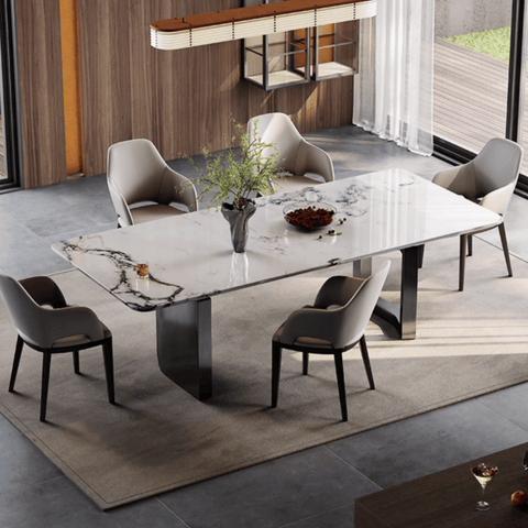 Senio Modern Leather Solid Wood Dining Chair