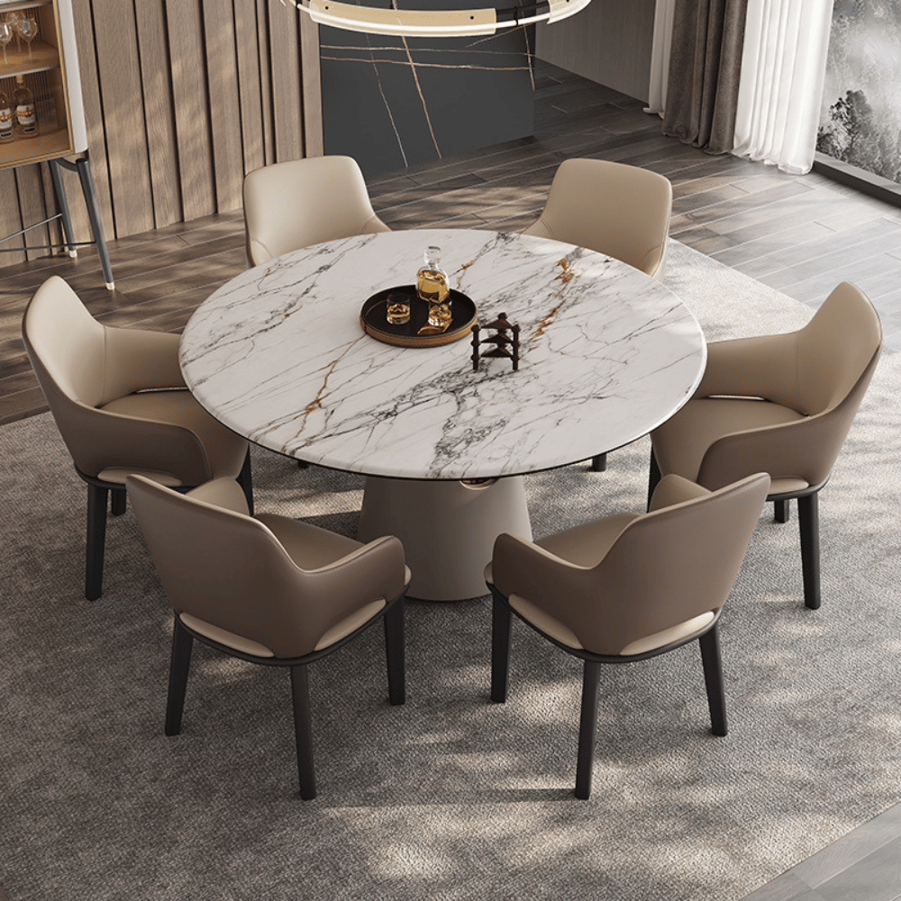 Senio Modern Leather Solid Wood Dining Chair