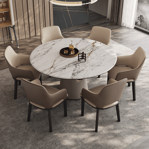 Senio Modern Leather Solid Wood Dining Chair