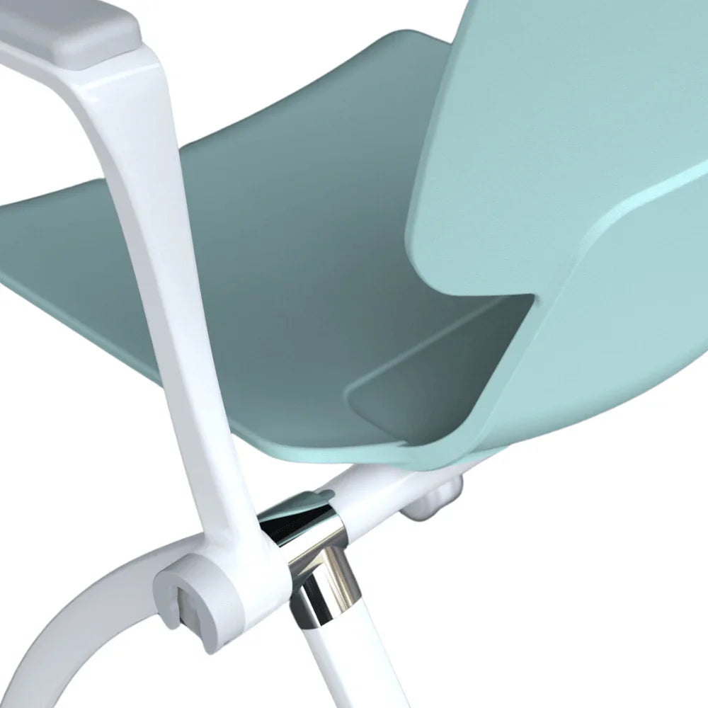 Seti-B Stackable Training Chair With Wheels and Armrest – Gavisco ...