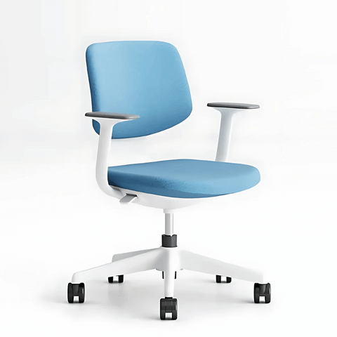 Shell Mid Back Small Fabric Swivel Office Chair