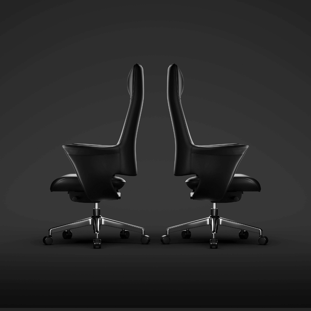 Silk-M Mid Back Office Leather Executive Chair