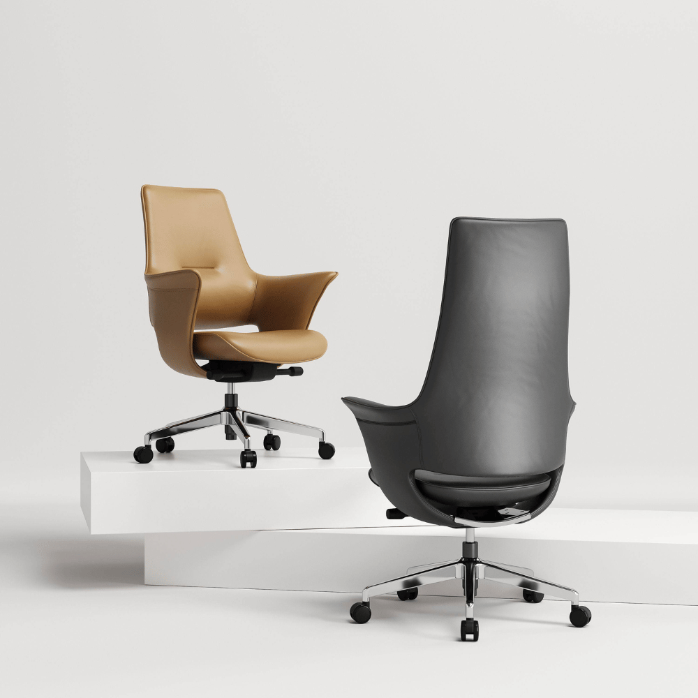 Silk-M Mid Back Office Leather Executive Chair