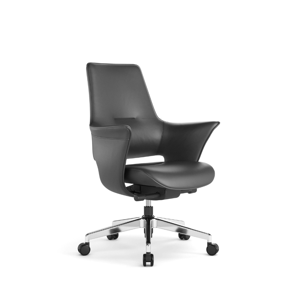 Silk-M Mid Back Office Leather Executive Chair