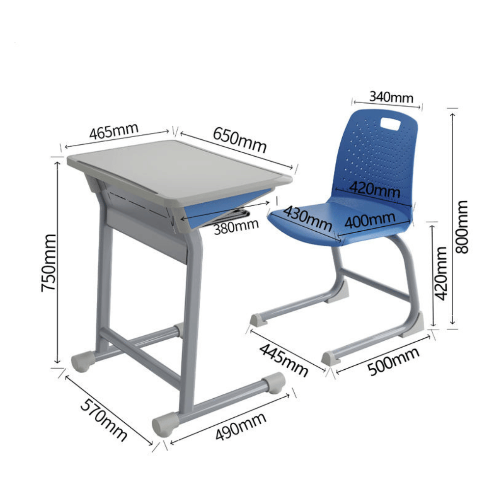 Sketch-D Modern Metal Student Desk