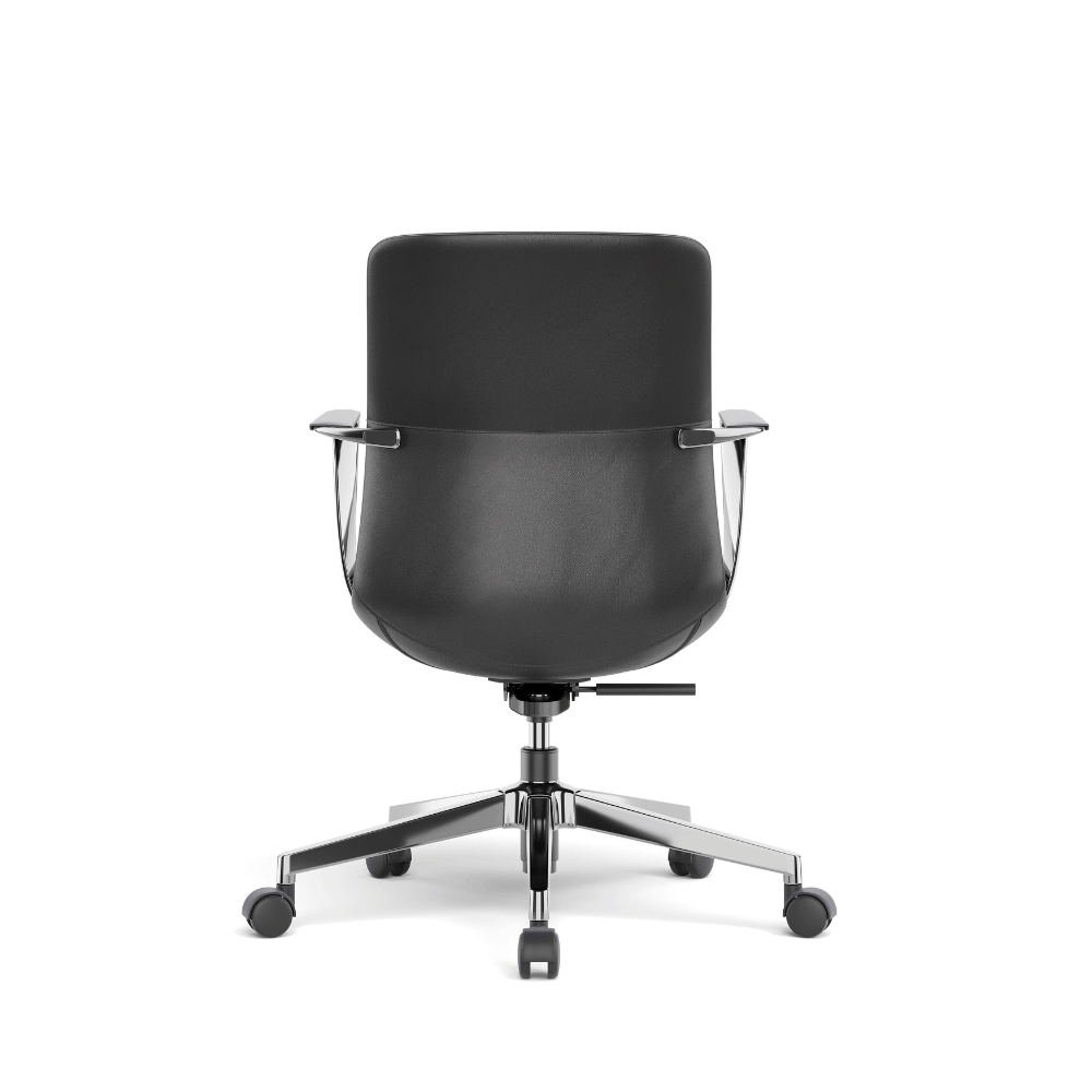 Skydrift Mid Back Leather Office Swivel Conference Meeting Chair