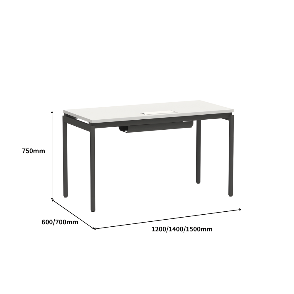 SMART Metal Frame Modular Office Double Row Workstation Desk