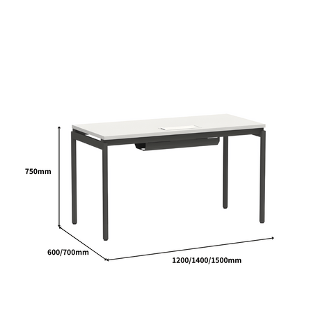 SMART Metal Frame Modular Office Double Row Workstation Desk