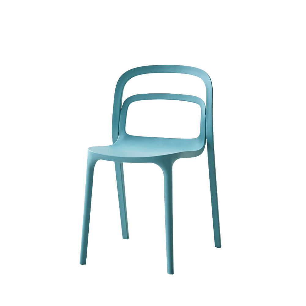 Smith-A Hollowed Backrest Stackable Plastic Chair