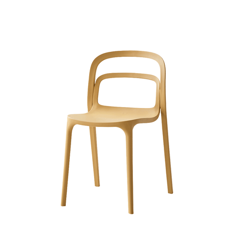 Smith-A Hollowed Backrest Stackable Plastic Chair