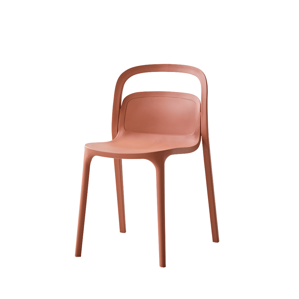 Smith-B Hollowed Backrest Stackable Plastic Chair