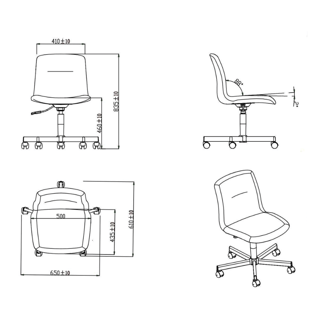 Sophia-A 時尚布藝轉椅