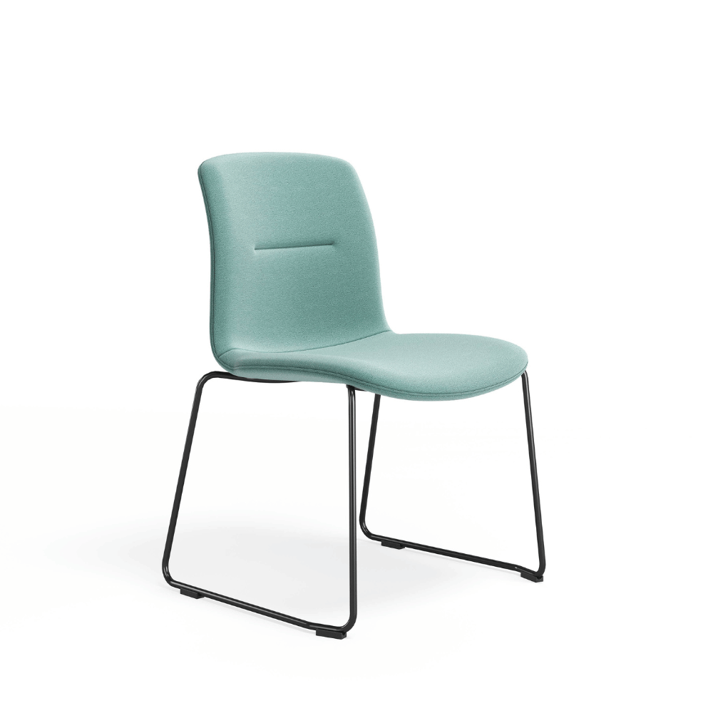 Sophia-C 時尚布藝雪橇腳椅子