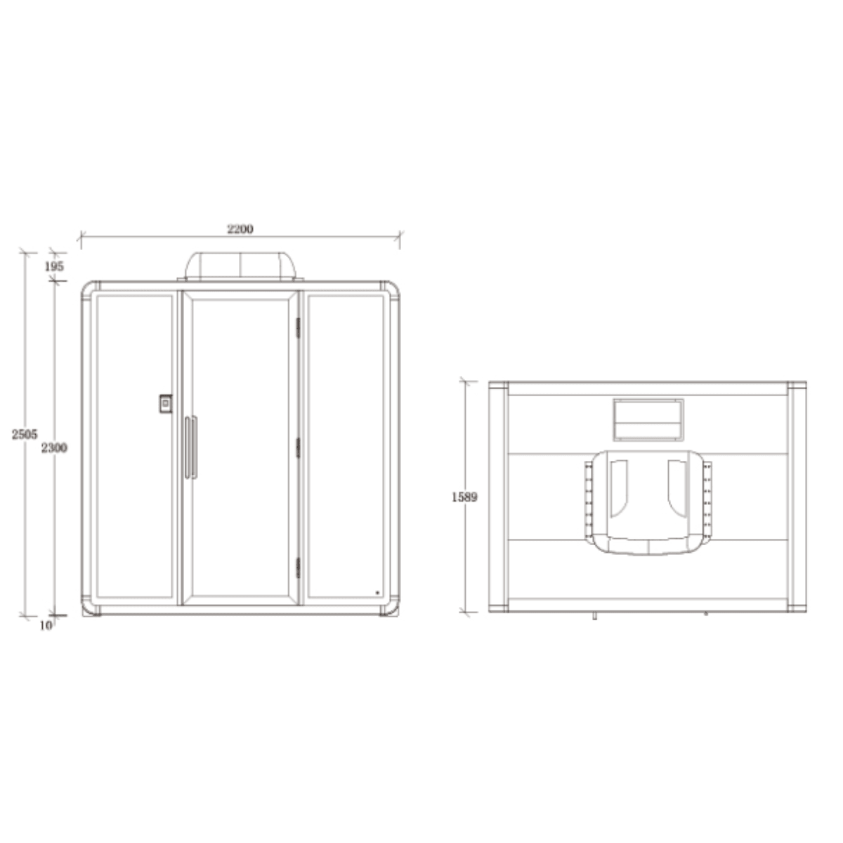 Soundbox Outdoor-L Weatherproof Office Silence Pod Phone Booth for 4-Person - Gavisco Office Furniture