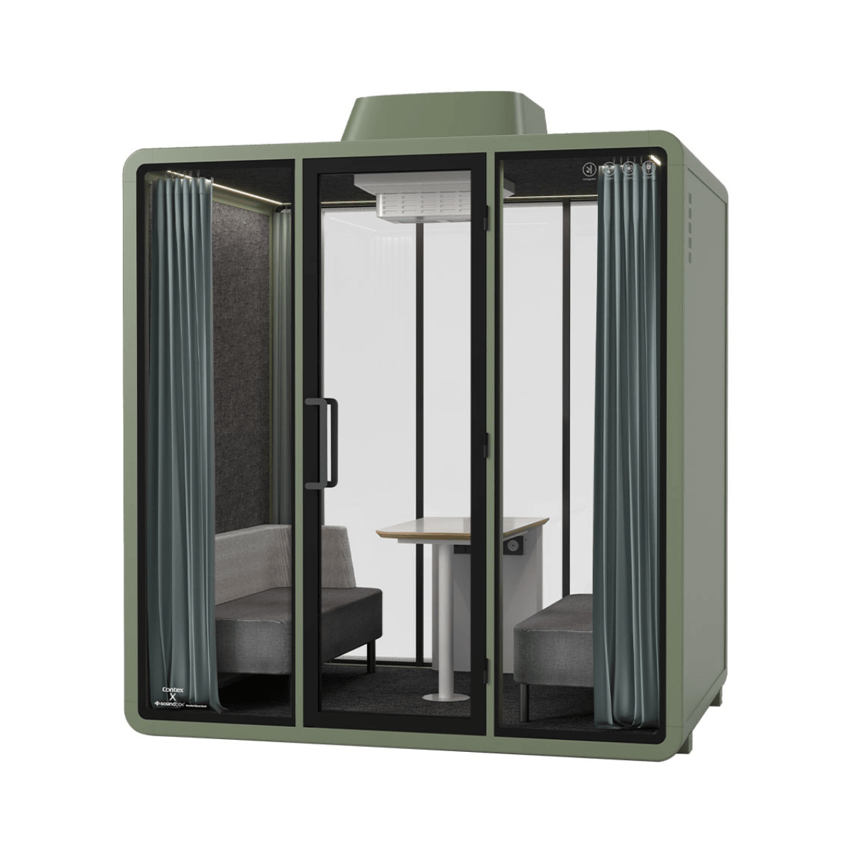 Soundbox Outdoor-L Weatherproof Office Silence Pod Phone Booth for 4-Person - Gavisco Office Furniture