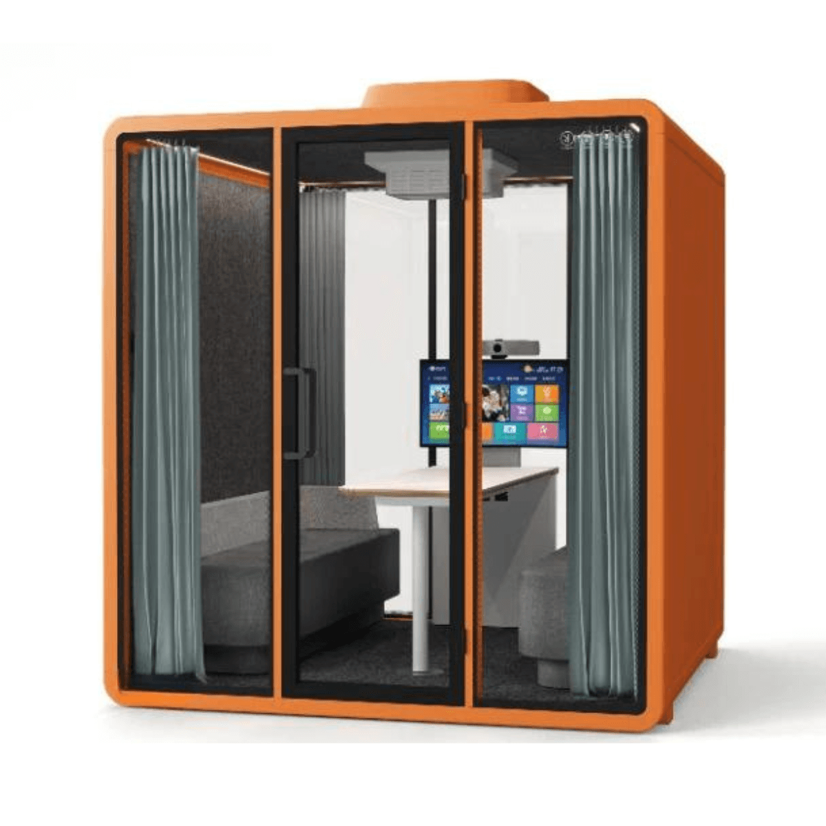 Soundbox Outdoor-L Weatherproof Office Silence Pod Phone Booth for 4-Person - Gavisco Office Furniture