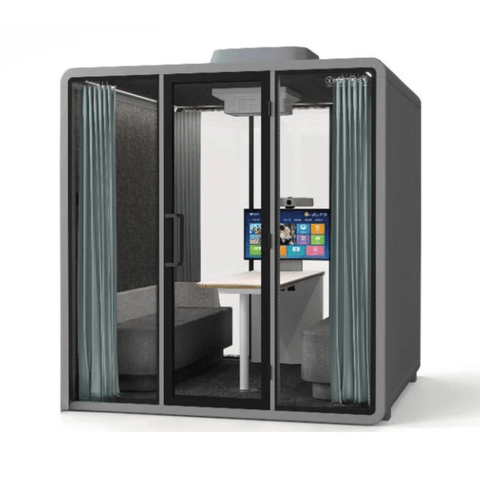 Soundbox Outdoor-L Weatherproof Office Silence Pod Phone Booth for 4-Person - Gavisco Office Furniture