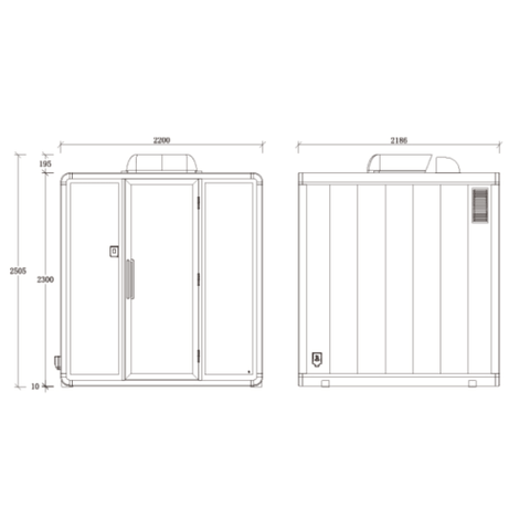 Soundbox Outdoor-XL Weatherproof Office Silence Pod Phone Booth for 6-Person - Gavisco Office Furniture