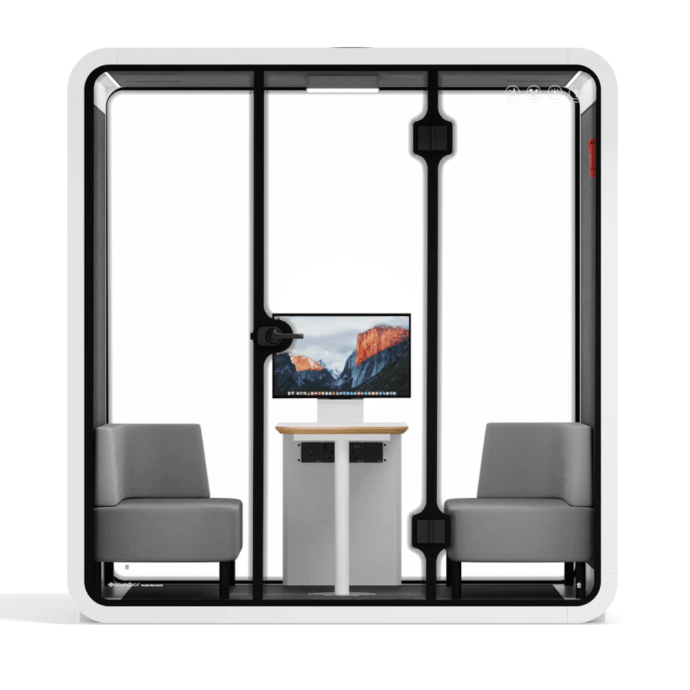Moveable Booth Pos Soundbox SR-L Movable Office Silence Pod Phone Booth for 4-Person ...