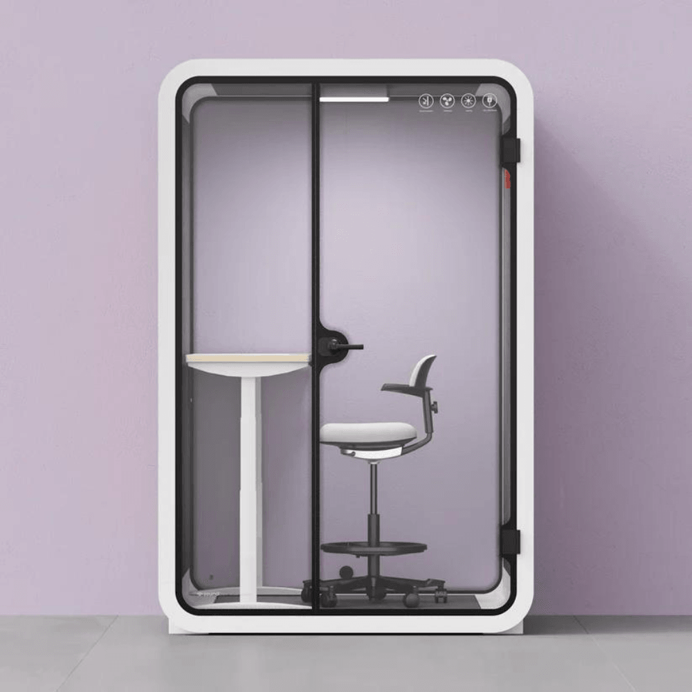 Moveable Booth Pos Soundbox SR-M Movable Office Silence Pod Phone Booth for 2-Person ...