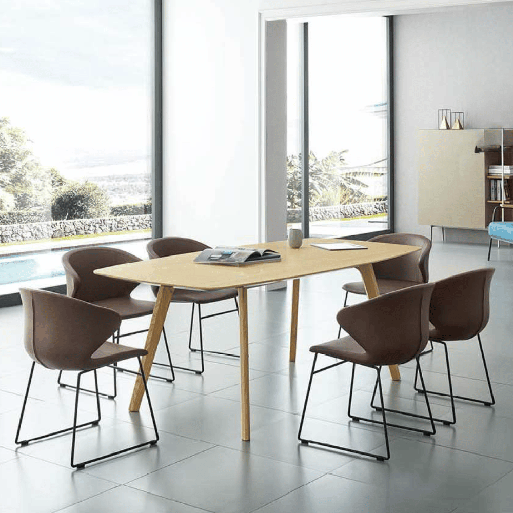 Span-B Modern Sled Base Dining Room Side Chair