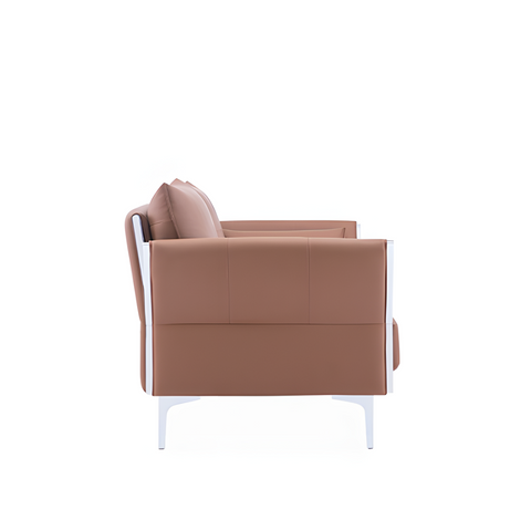 Spider-Ivy Three Seater Modern Leather Office Lounge Sofa - Gavisco Premium Office Furniture