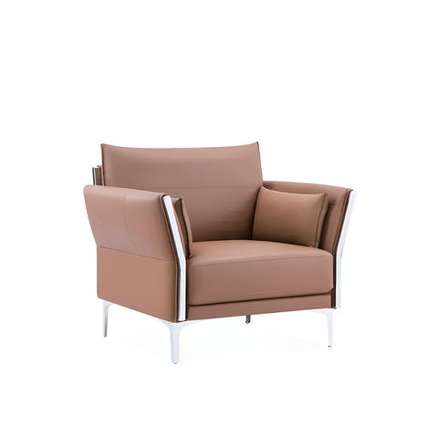 Spider-Ivy Single Seater Modern Leather Office Lounge Sofa - Gavisco Office Furniture