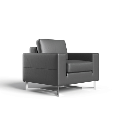 Square Single Seater Commercial Office Lounge Sofa