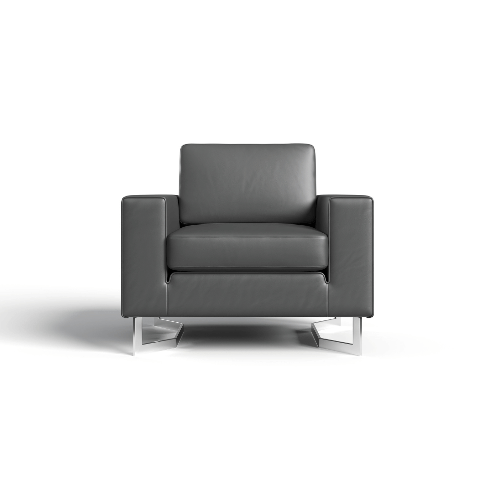 Square Single Seater Commercial Office Lounge Sofa