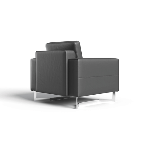 Square Single Seater Commercial Office Lounge Sofa