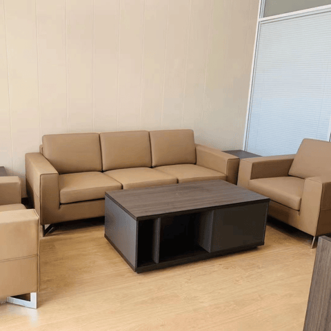 Square Single Seater Commercial Office Lounge Sofa