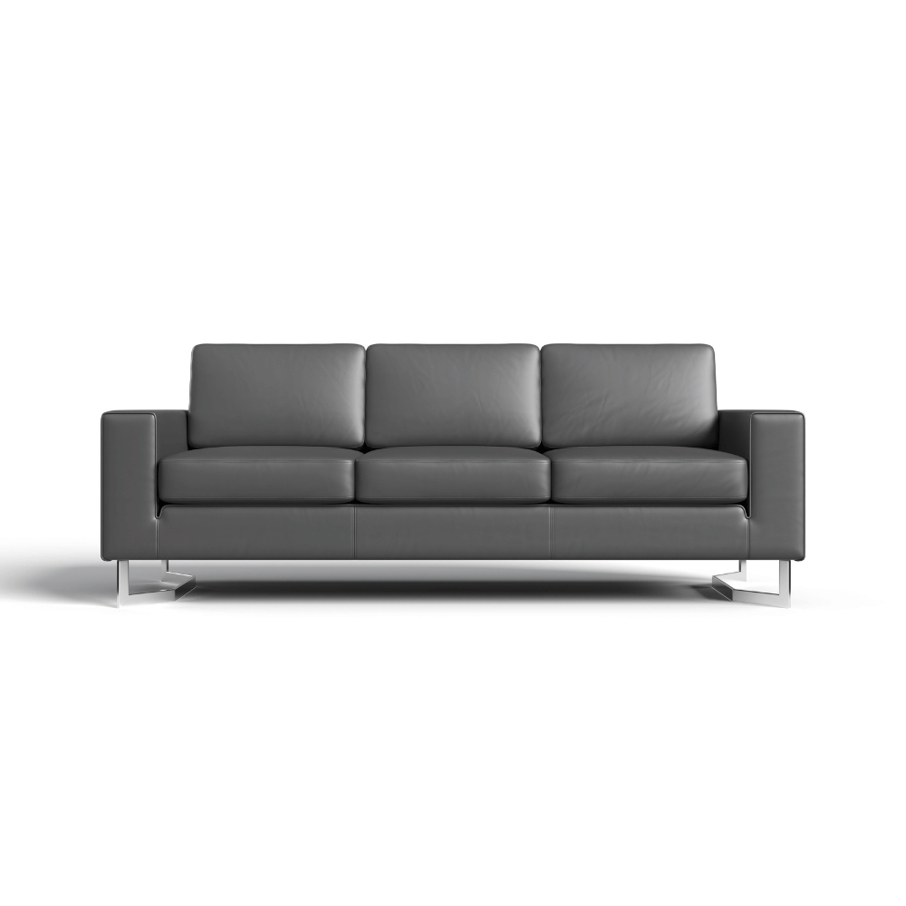 Square Three Seater Commercial Office Lounge Sofa