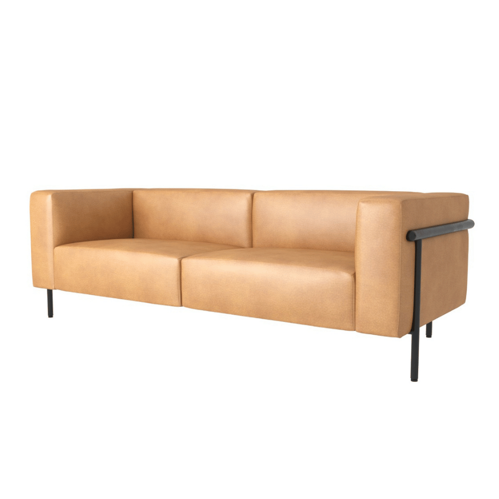 Square Three Seater Cubic Lounge Sofa