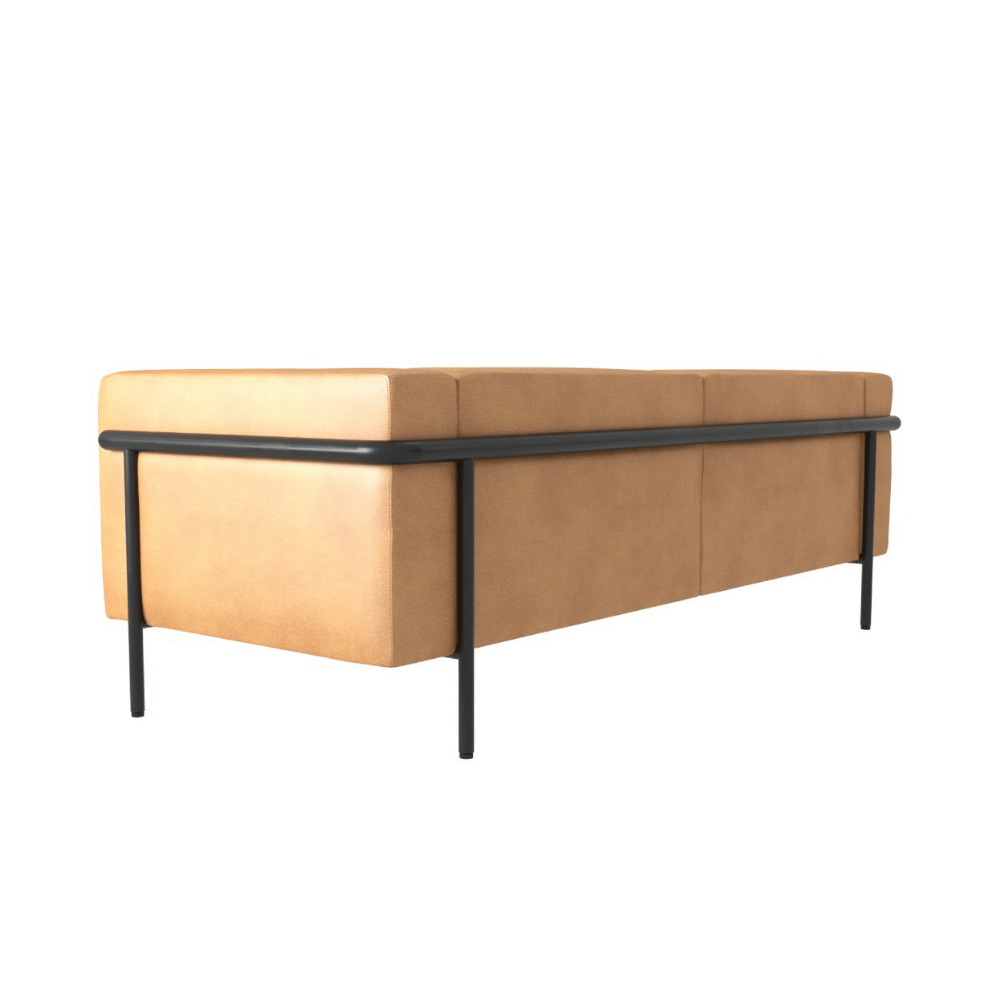 Square Three Seater Cubic Lounge Sofa