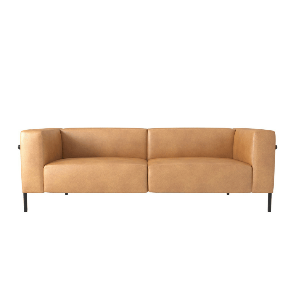 Square Three Seater Cubic Lounge Sofa