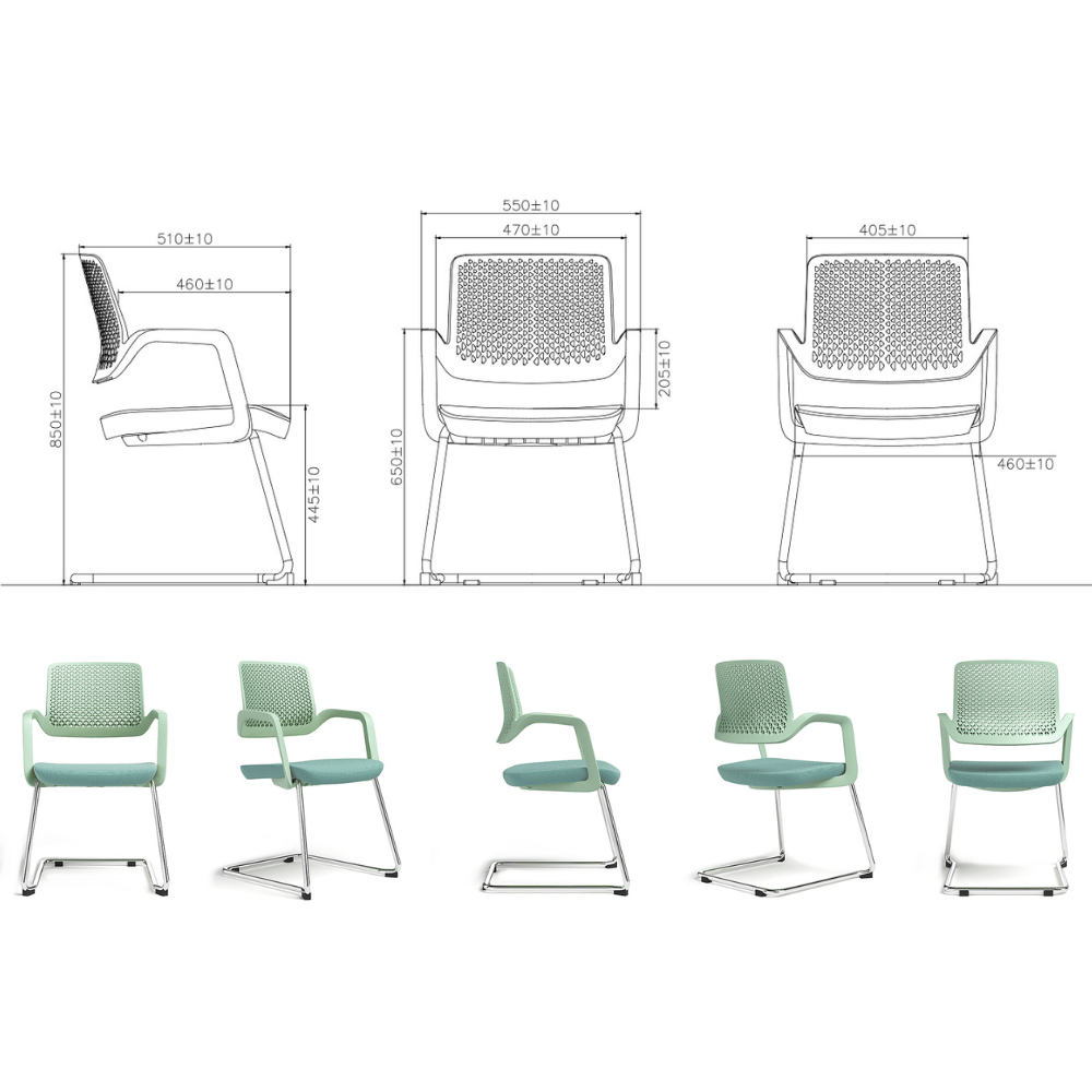 Starry-B Modern Office Meeting Cantilever Chair