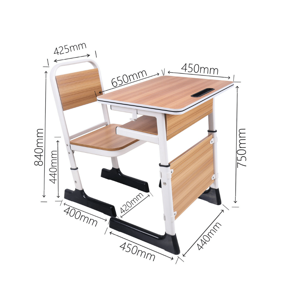 Stride Adjustable School Desk and Chair Set