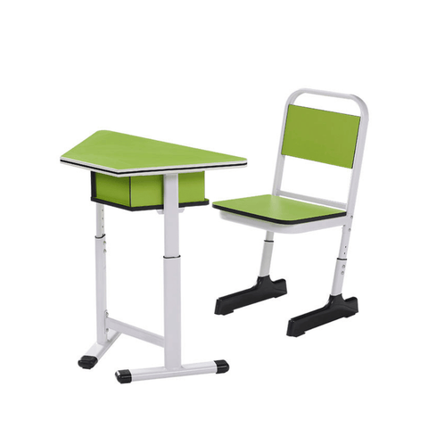 Stride Trapezoid Sector Student Desk and Chair Set