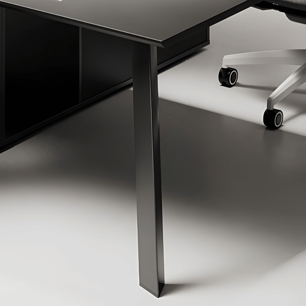 Summit Modern Office Desk with Storage Cabinet