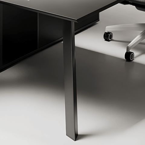 Summit Modern Office Desk with Storage Cabinet